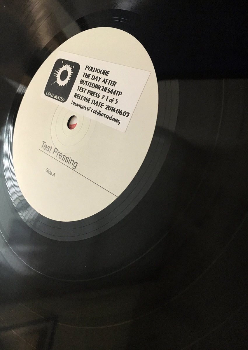Poldoore - The Day After - Limited Edition 12 Inch Vinyl Test Pressing - Cold Busted