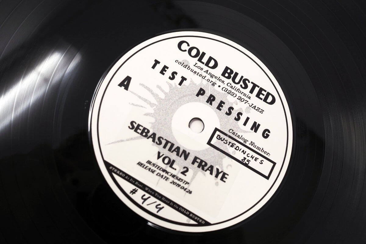 Sebastian Fraye - Vol. 2 - Limited Edition 12 Inch Vinyl Test Pressing - Cold Busted