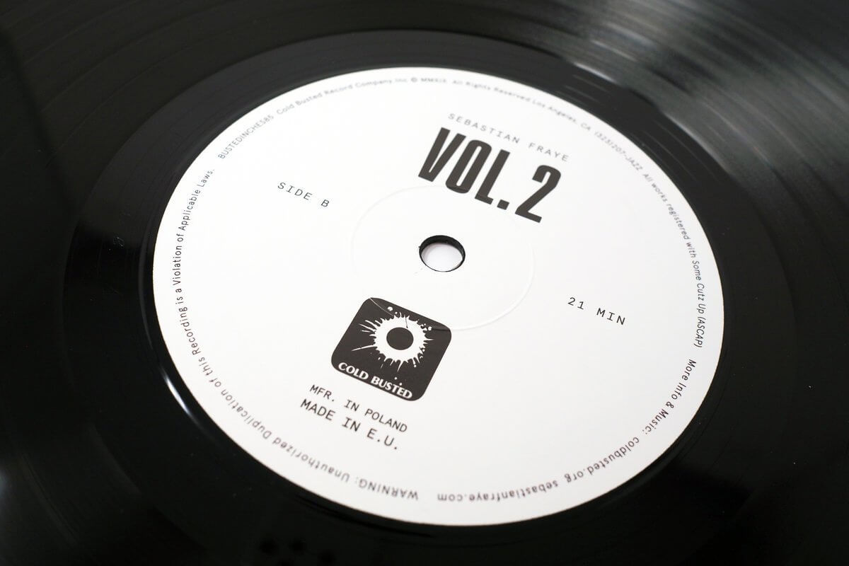 Sebastian Fraye - Vol. 2 - Limited Edition 12 Inch Vinyl - Cold Busted