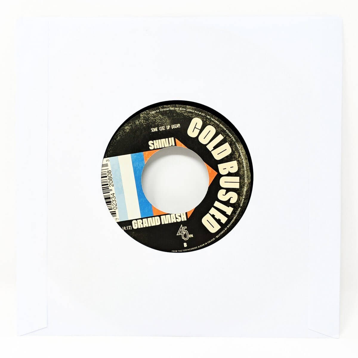 Shinji - Second Wind / Grand Mash - Limited Edition 7 Inch Vinyl - Cold Busted