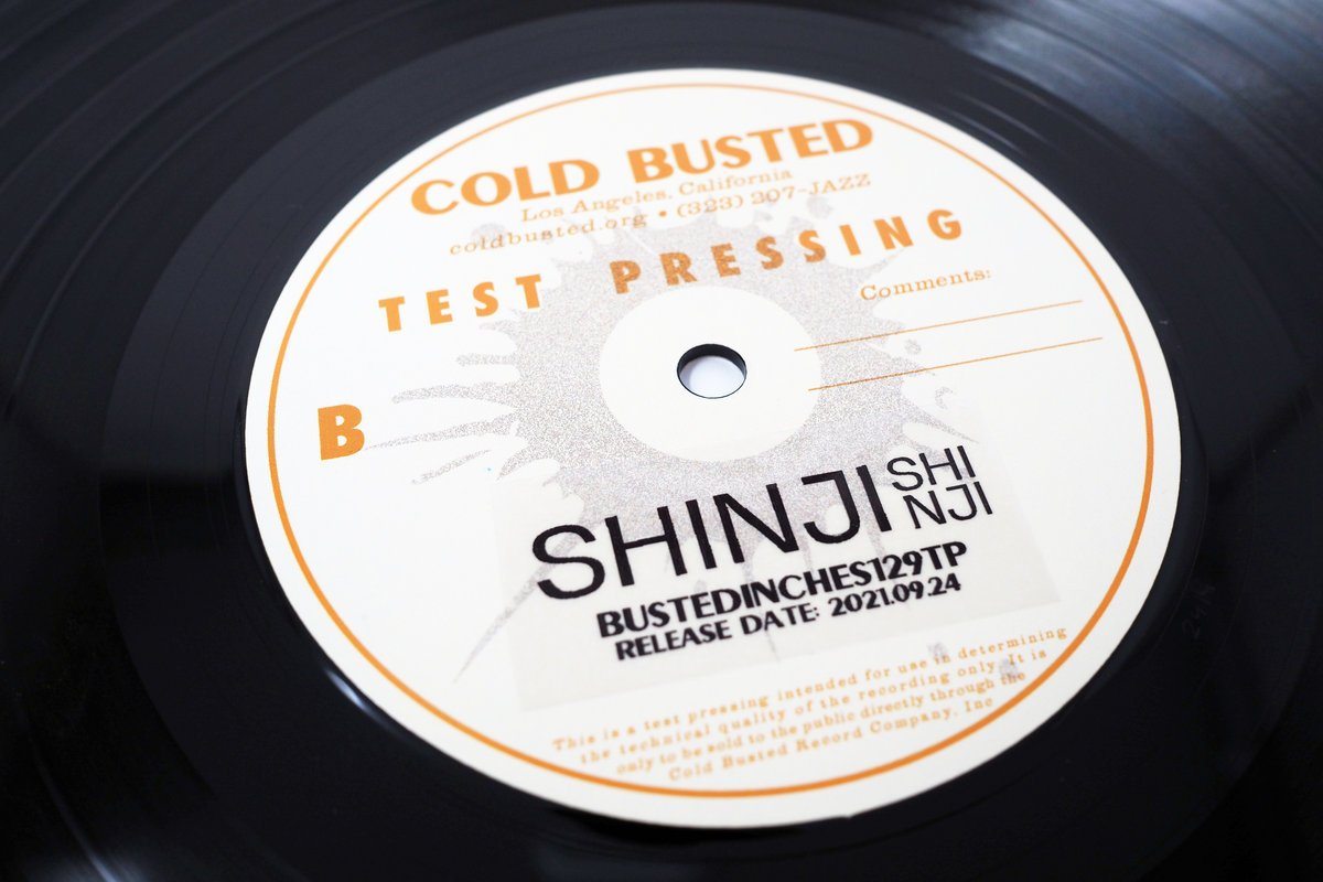 Shinji - Shinji - Limited Edition 12 Inch Vinyl Test Pressing - Cold Busted