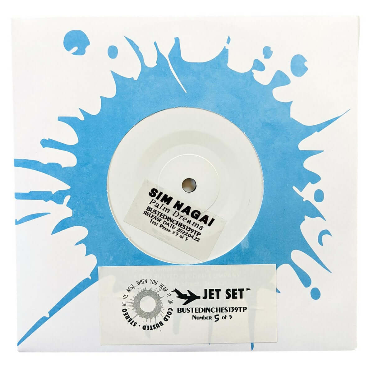 Sim Nagai - Palm Dreams - Limited Edition 7 Inch Vinyl Test Pressing - Cold Busted