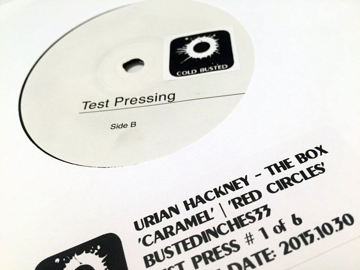 Urian Hackney - The Box - Limited Edition 7 Inch Vinyl Test Pressing - Cold Busted