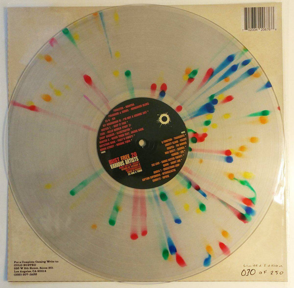 Various Artists - Bust Free 20 - Limited Edition 12 Inch Splatter Colored Vinyl - Cold Busted