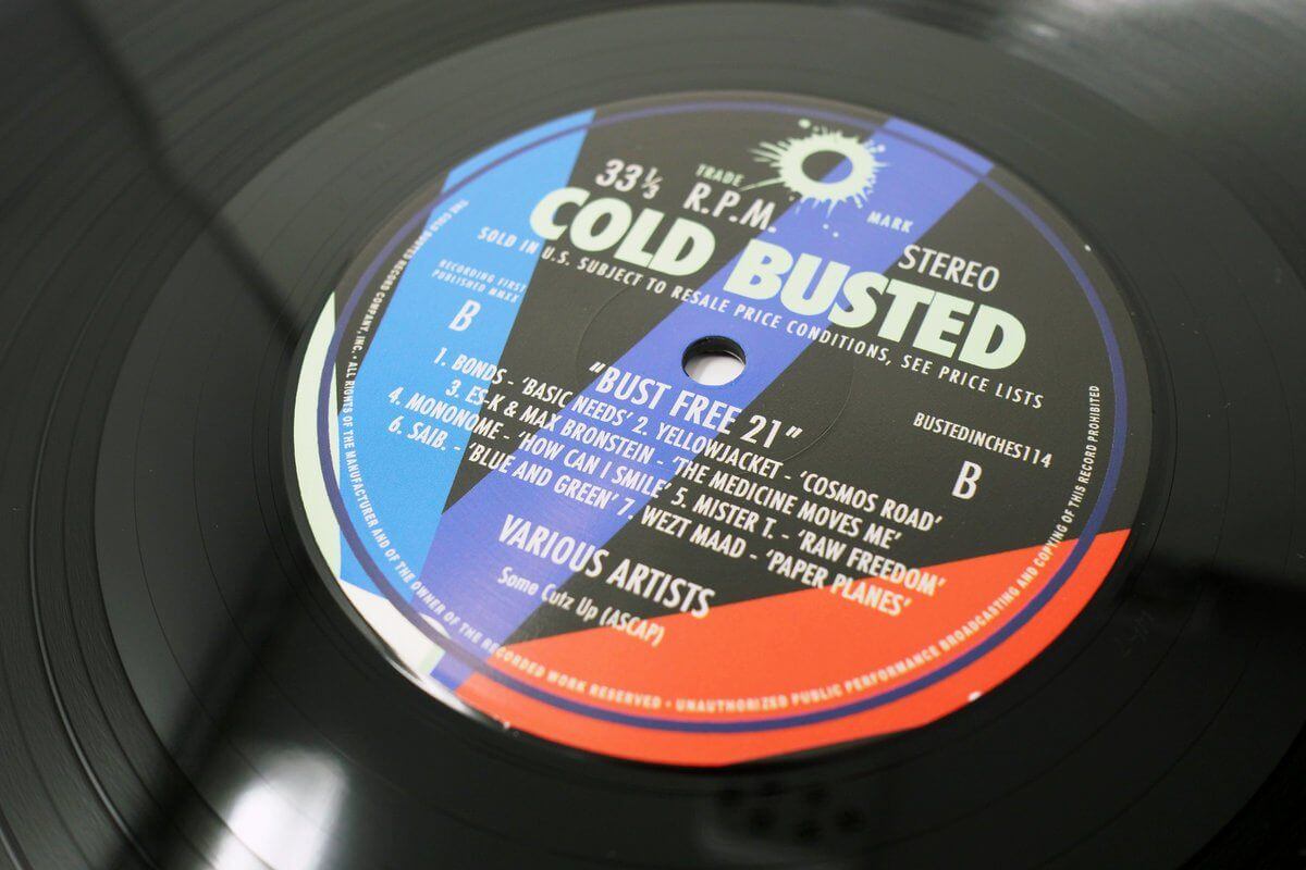 Various Artists - Bust Free 21 - Limited Edition 12 Inch Vinyl - Cold Busted