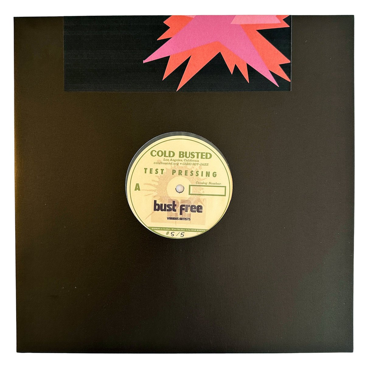Various Artists - Bust Free 22 - Limited Edition 12 Inch Vinyl Reissue Test Pressing - COLD BUSTED