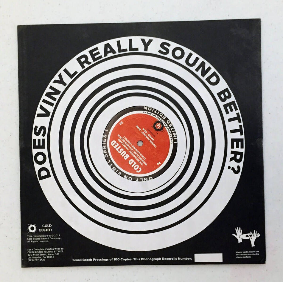 Various Artists - Only On Vinyl 1 - Crowdfunded Limited Edition 12 Inch Vinyl - Cold Busted