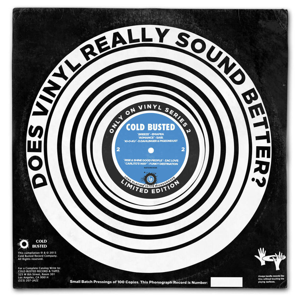 Various Artists - Only On Vinyl 2 - Crowdfunded Limited Edition 12 Inch Vinyl - Cold Busted