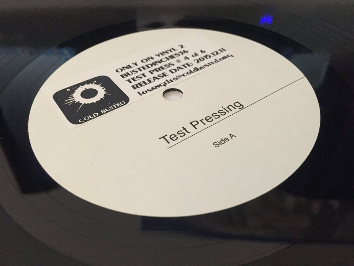 Various Artists - Only On Vinyl 2 - Limited Edition 12 Inch Vinyl Test Pressing - Cold Busted