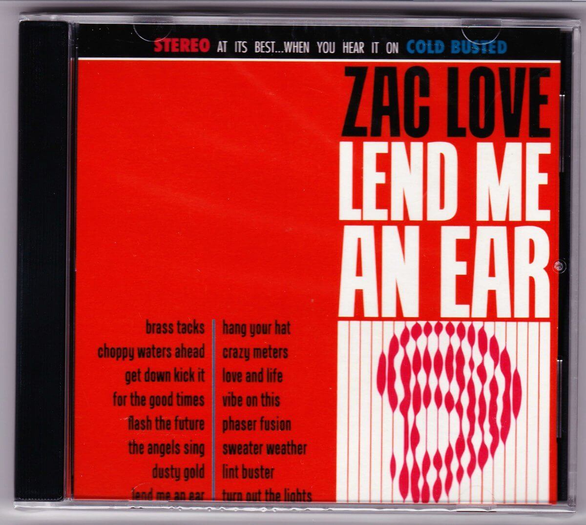 Zac Love - Lend Me An Ear - Compact Disc - Cold Busted